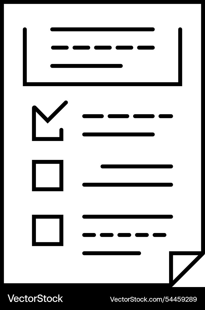 Form list line icon Form list line icon vector image