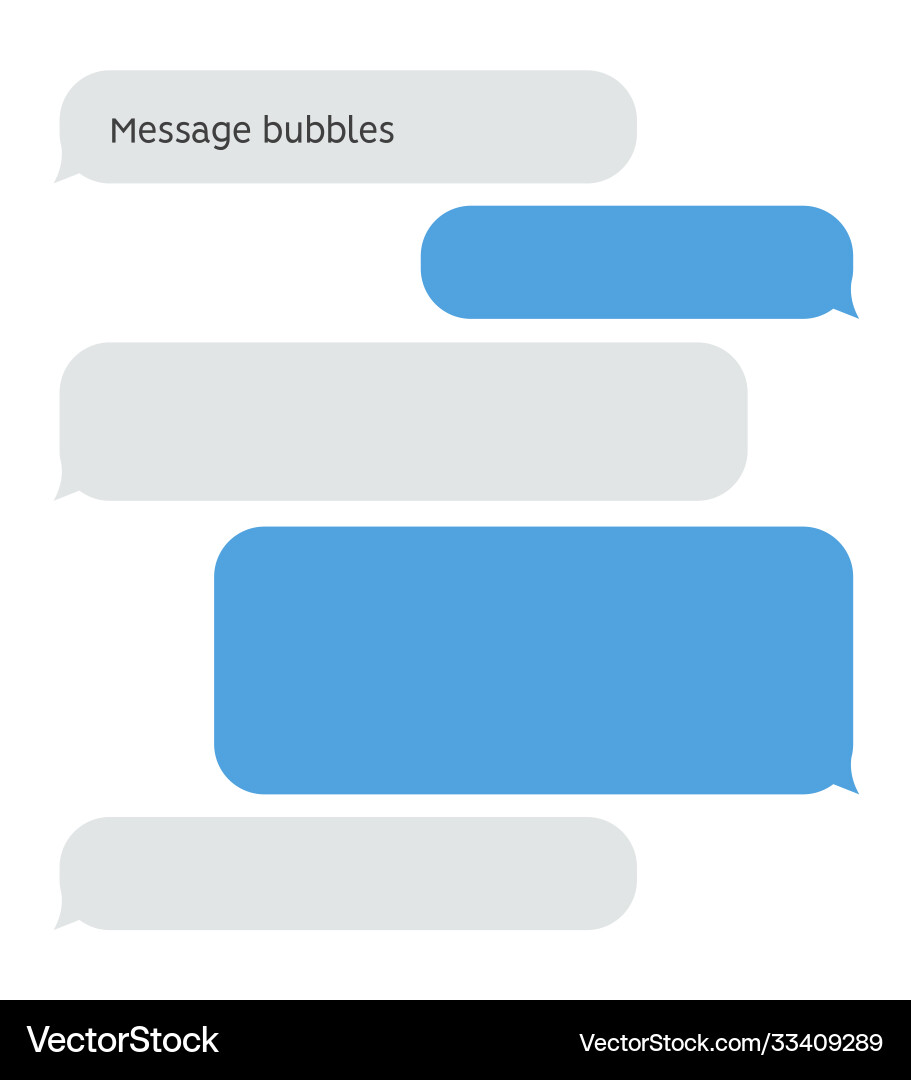 Message bubble chat conversation box text sms Message bubble chat conversation box text sms vector image