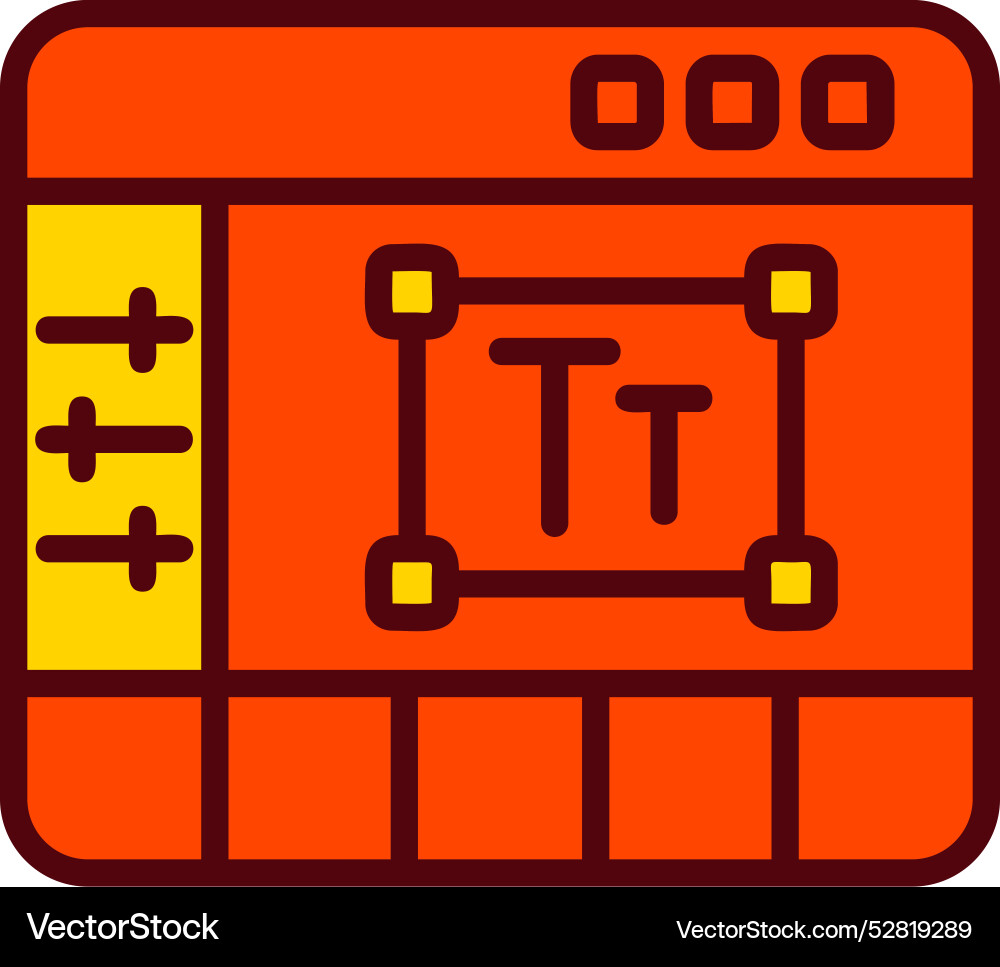 Text editor icon design Vector Image