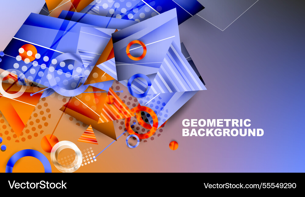 Abstract background - overlapping circles Vector Image