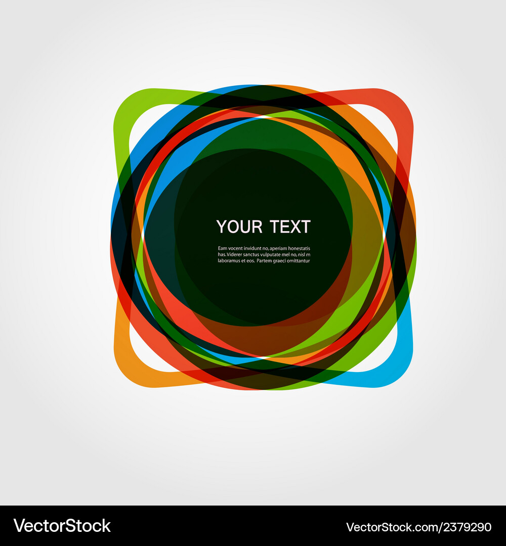 Abstract form color line design eps10 Vector Image