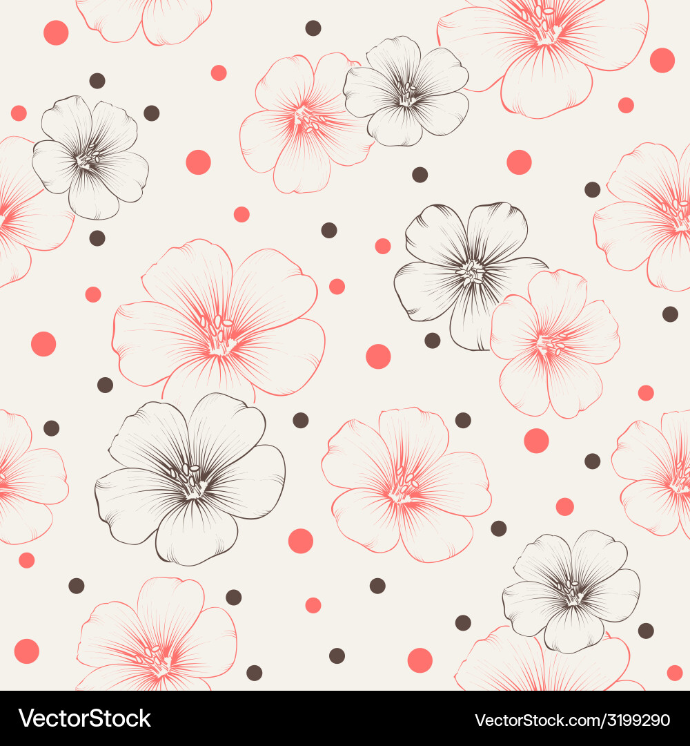 Flax Linen Pattern vector image
