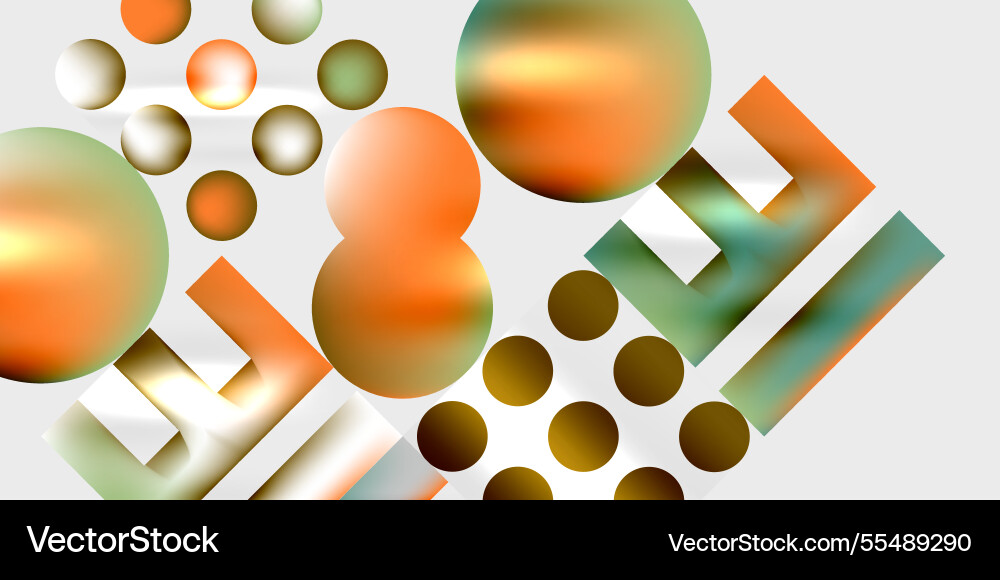 Simple shapes - circles triangles rectangles Vector Image