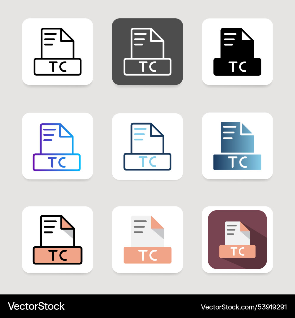 Legen Sie Textdateiformat-Symbole für verschiedene Website ui vektorbild