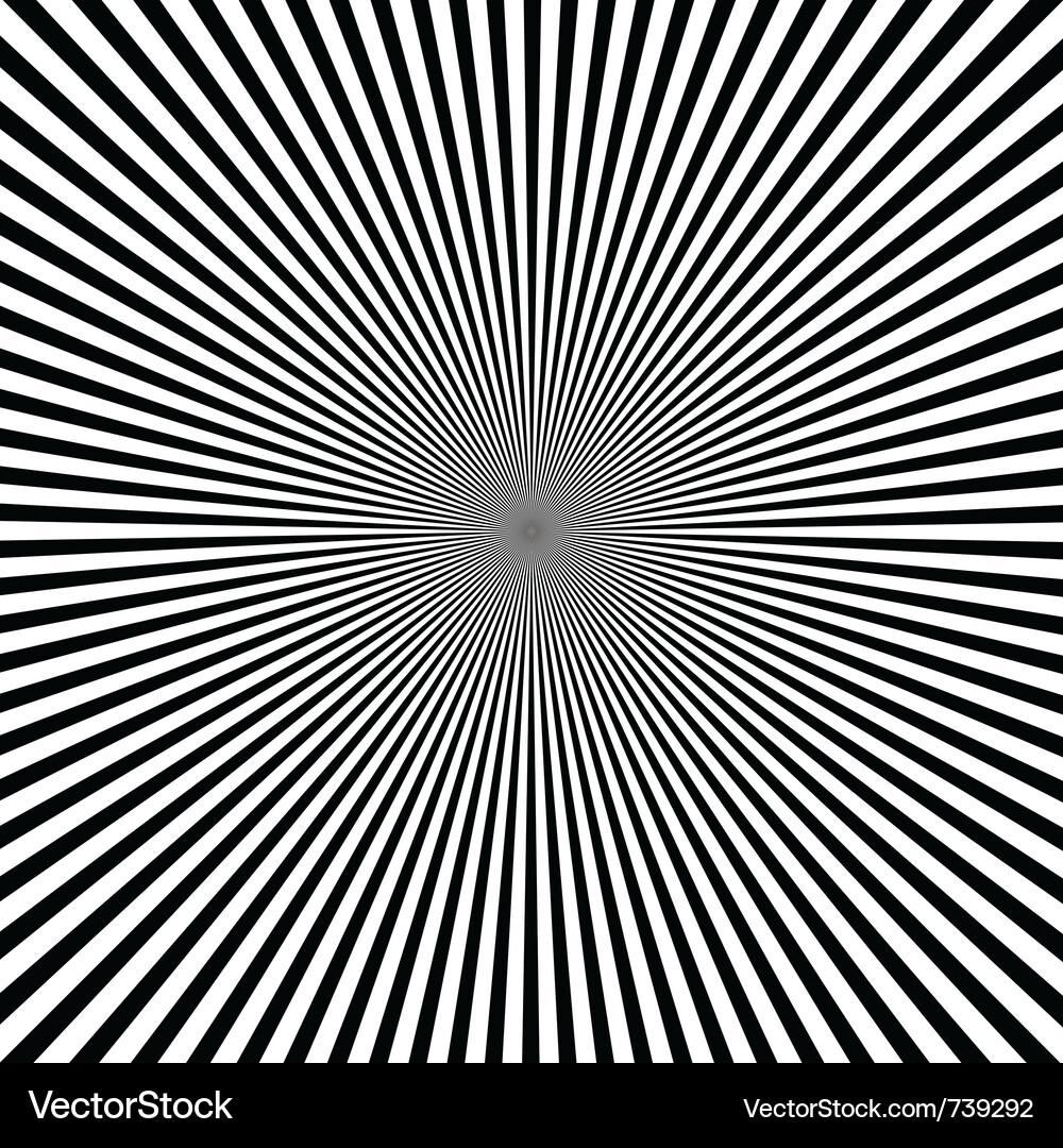 Retro Ray Stripes Vector Image
