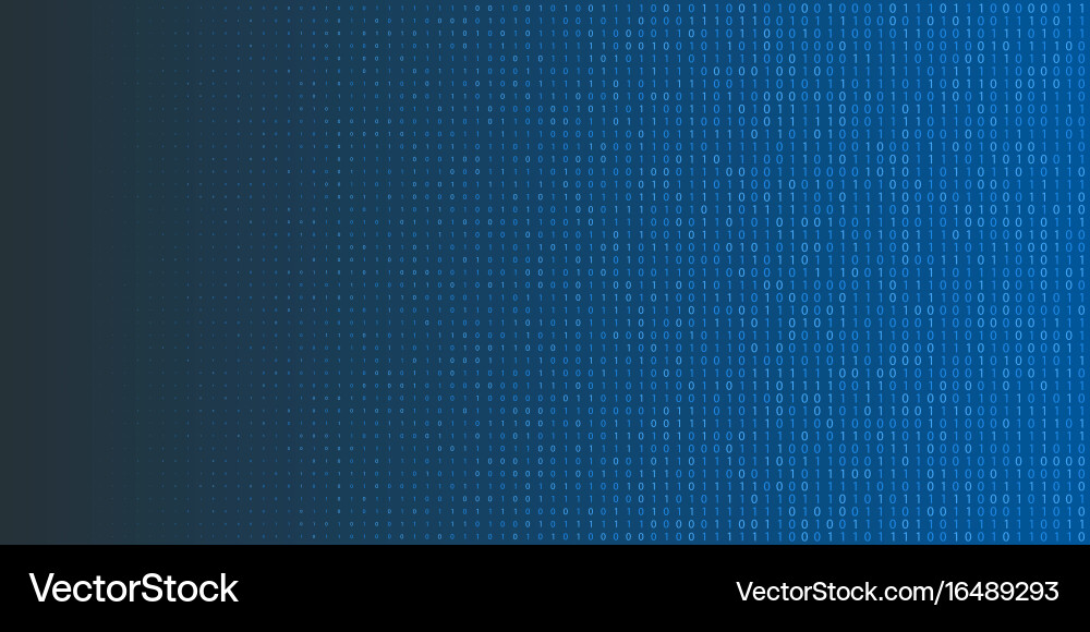 Binary Code Halbton Hintergrund Null und ein Vektorbild