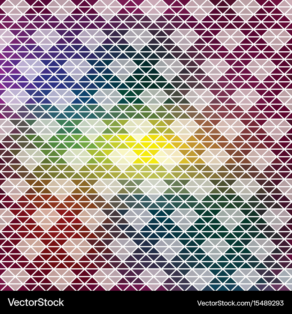 Geometric Retro Triangle Pattern vector image