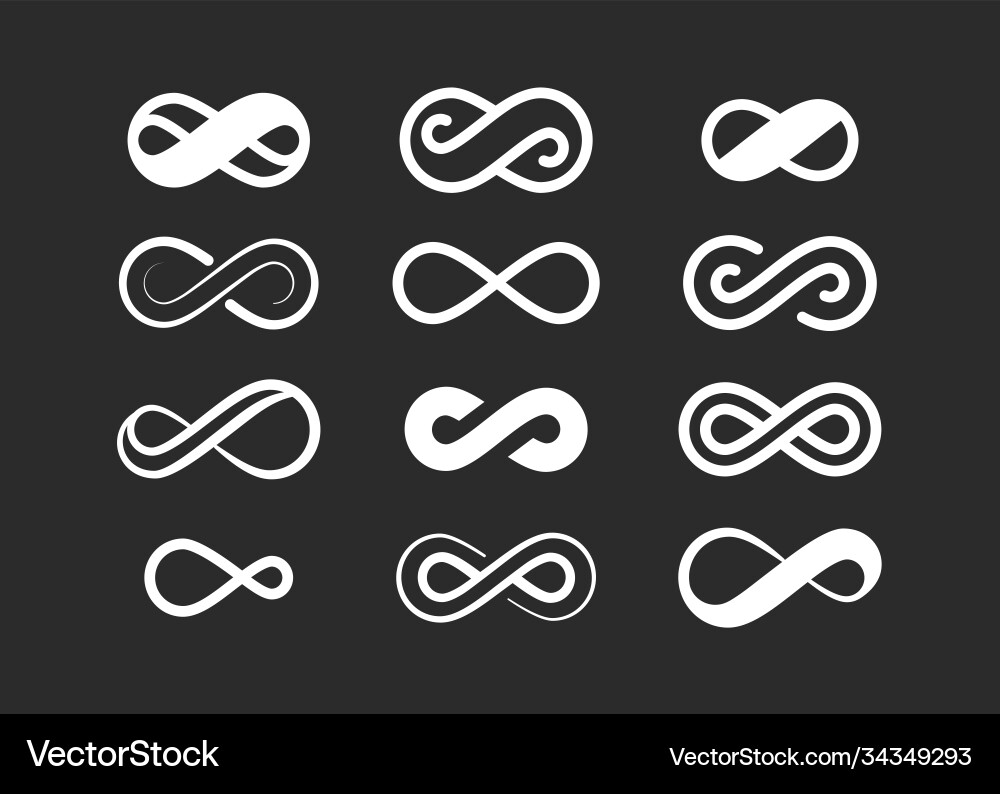 Infinity Symbol - Continuous Loop vector image