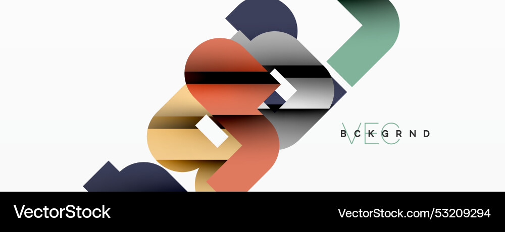 Abstract background colorful geometric curve Abstract background colorful geometric curve vector image