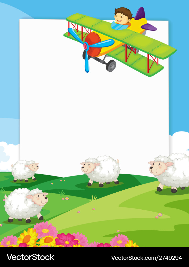 Banner with view Vector Image