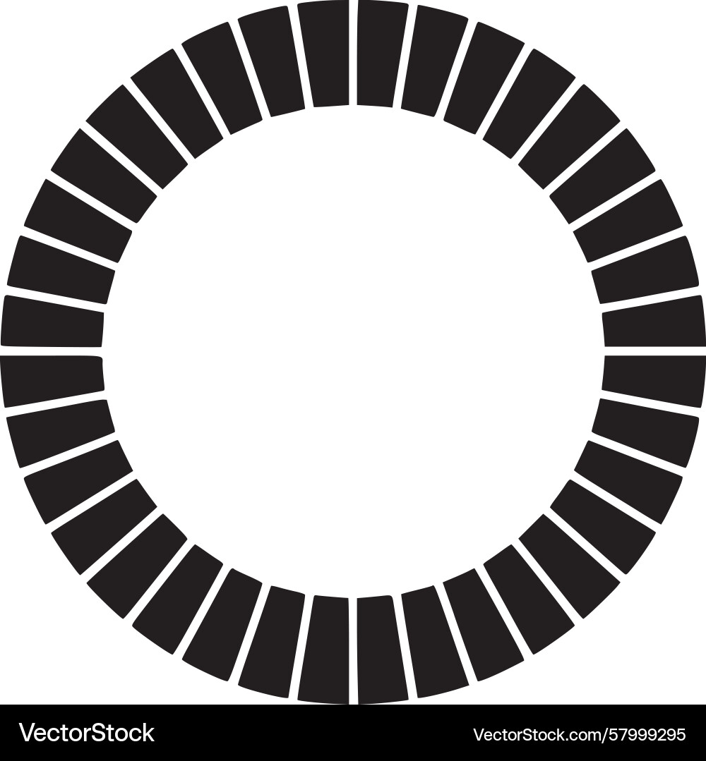 Circular Gradient Icon - Smooth Transition Vector Image