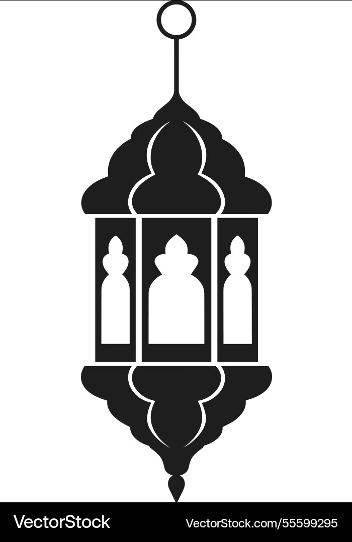 Elegante arabische Laterne traditionell islamisch Elegante arabische Laterne traditionell islamisch vektorbild