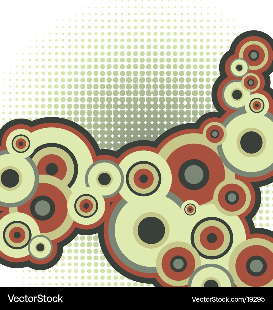 Halftone Circle Texture Vector Image