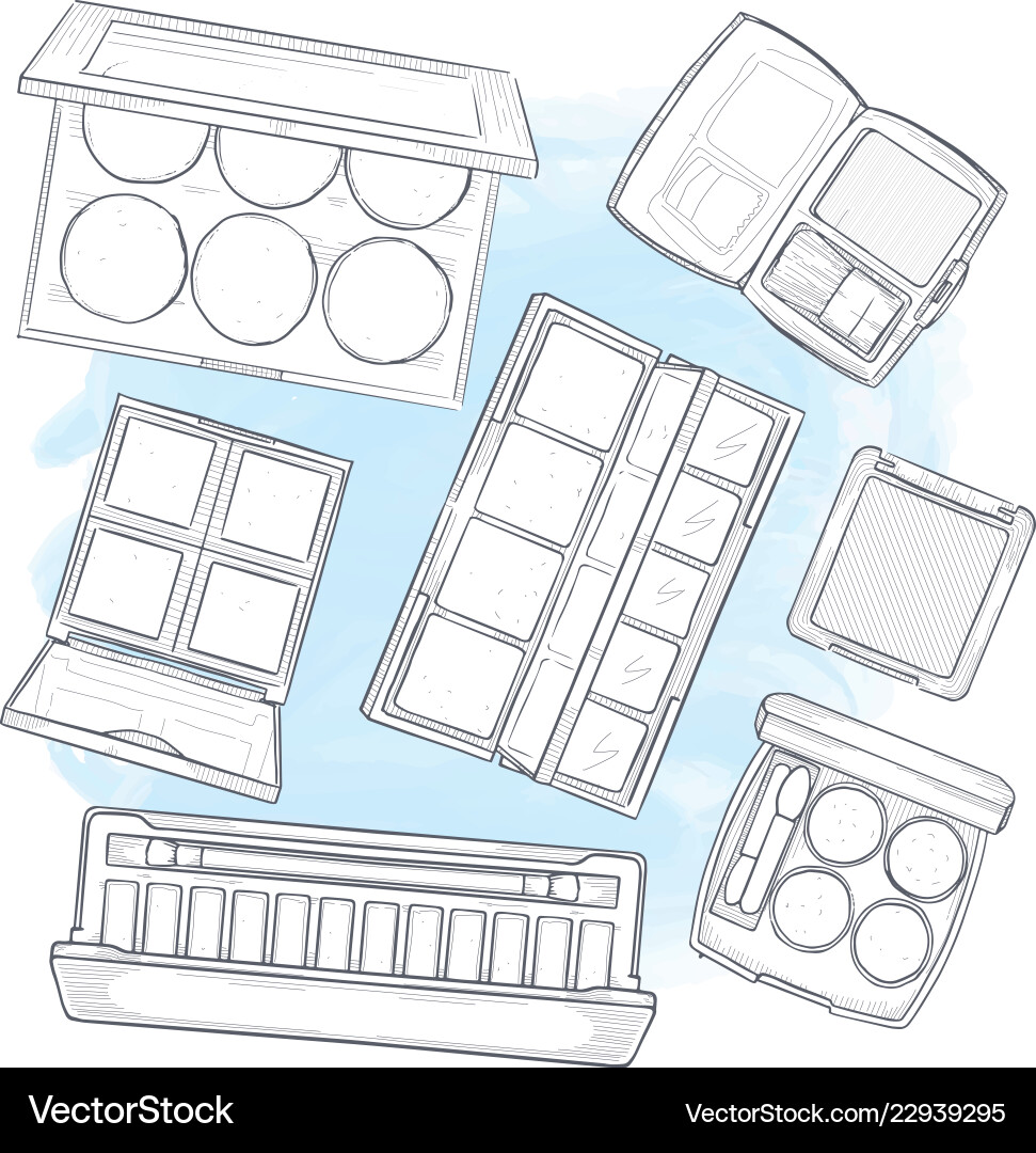 Make-up Produkte Make-up Produkte vektorbild