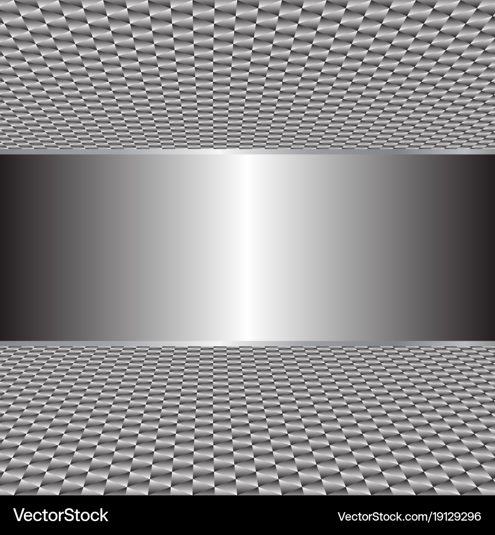 Metallic background with texture vector image
