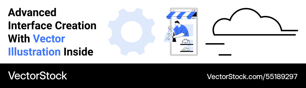 Advanced interface design featuring Advanced interface design featuring vector image