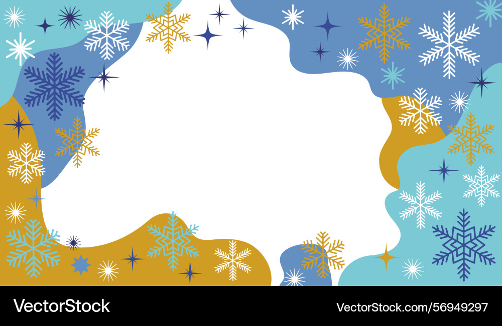 Festive card design with a border of soft blob Festive card design with a border of soft blob vector image