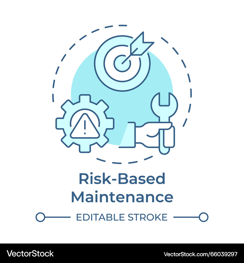 Risk-Based Maintenance Icon – Royalty-Free Vector | VectorStock