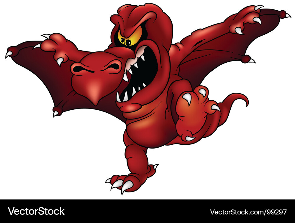 Terrifying Dragon Vector Image