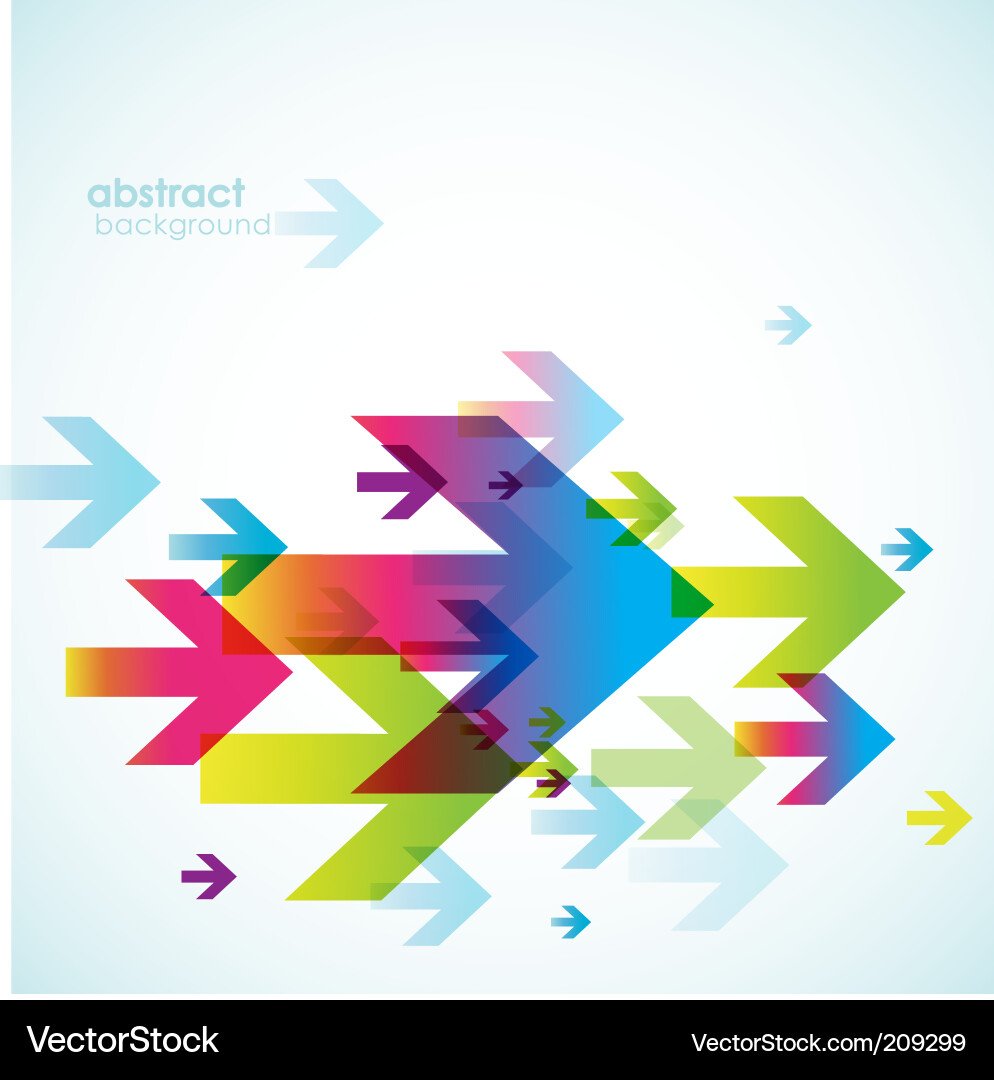 Dynamic Arrow Abstract Background vector image