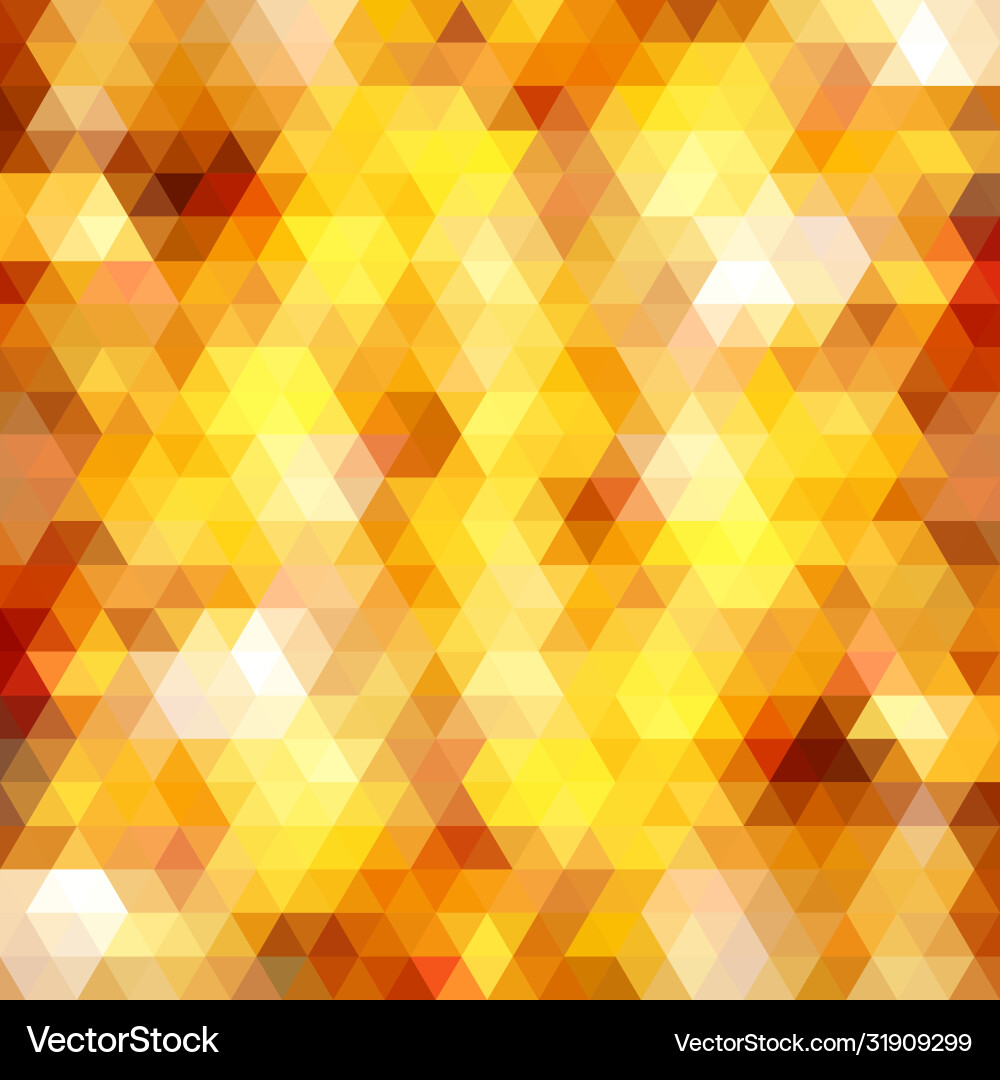 Golden Triangle Pattern Background vector image