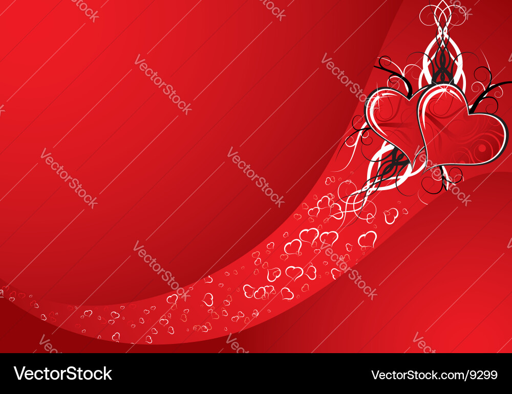 Heart Background Pattern Vector Image
