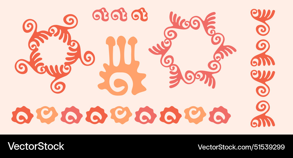 Peach fuzz botanical set texture motif Peach fuzz botanical set texture motif vector image