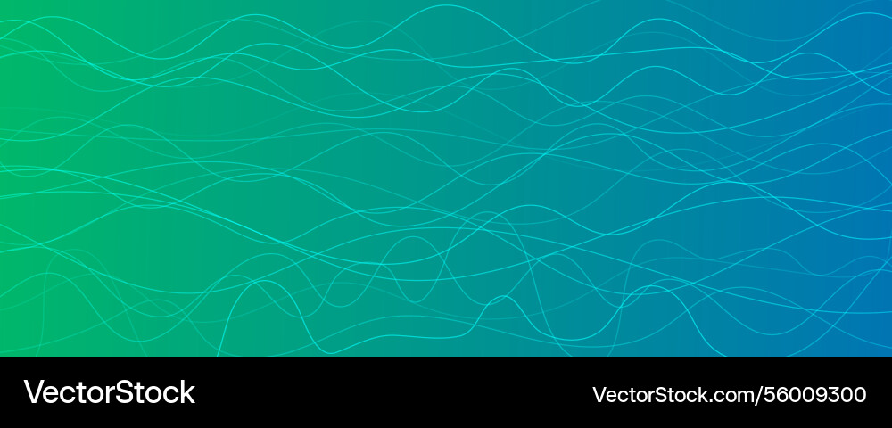 Abstract gradient background with wave beams vector image