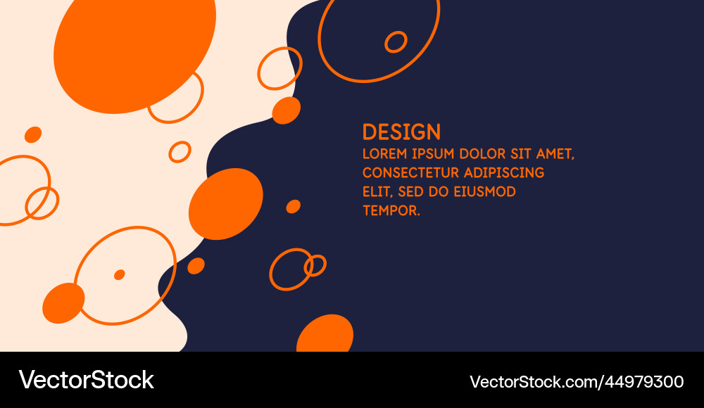 Poster with dynamic waves Vector Image