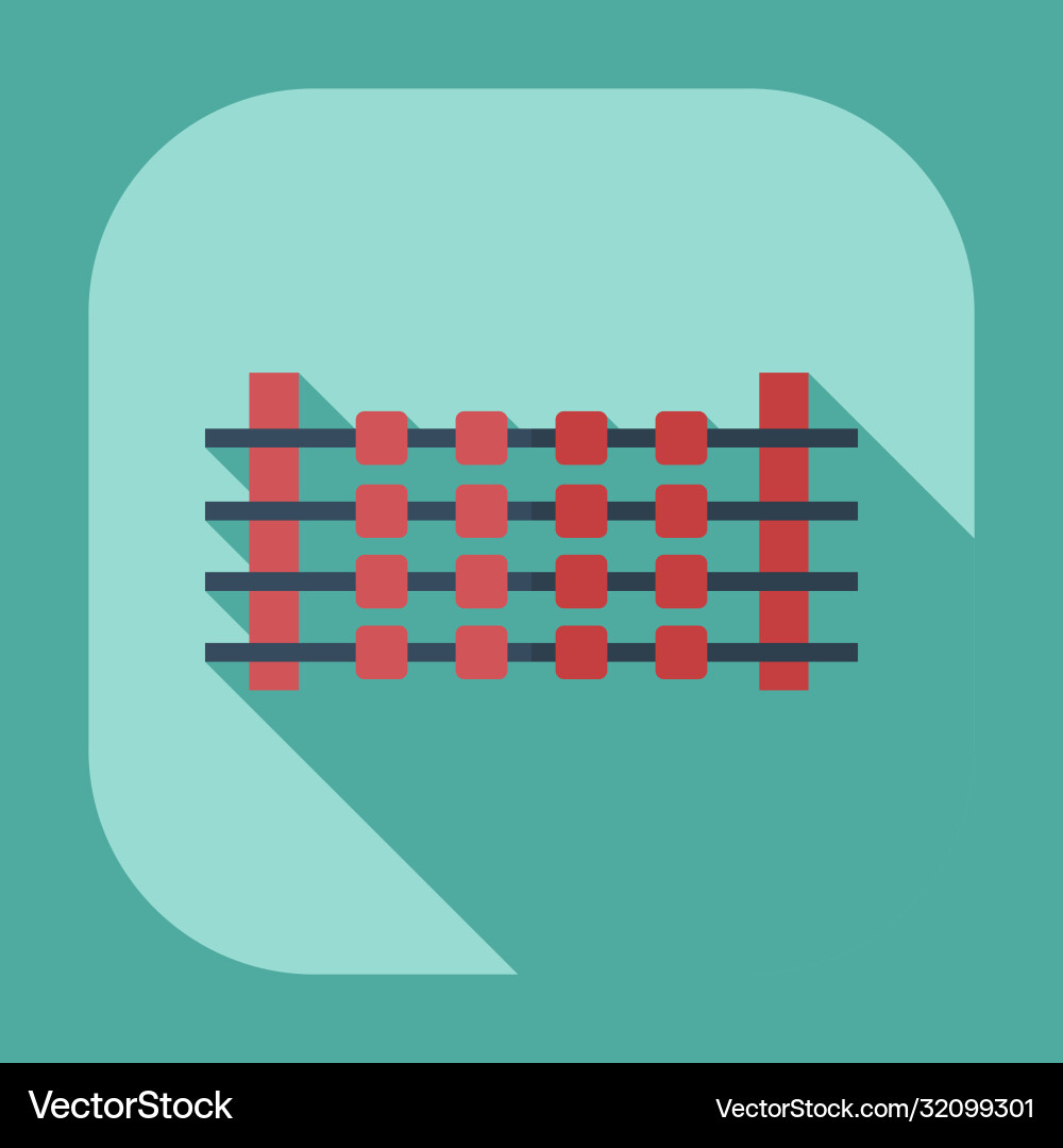 Flat modern design with shadow icons shashlik Vector Image