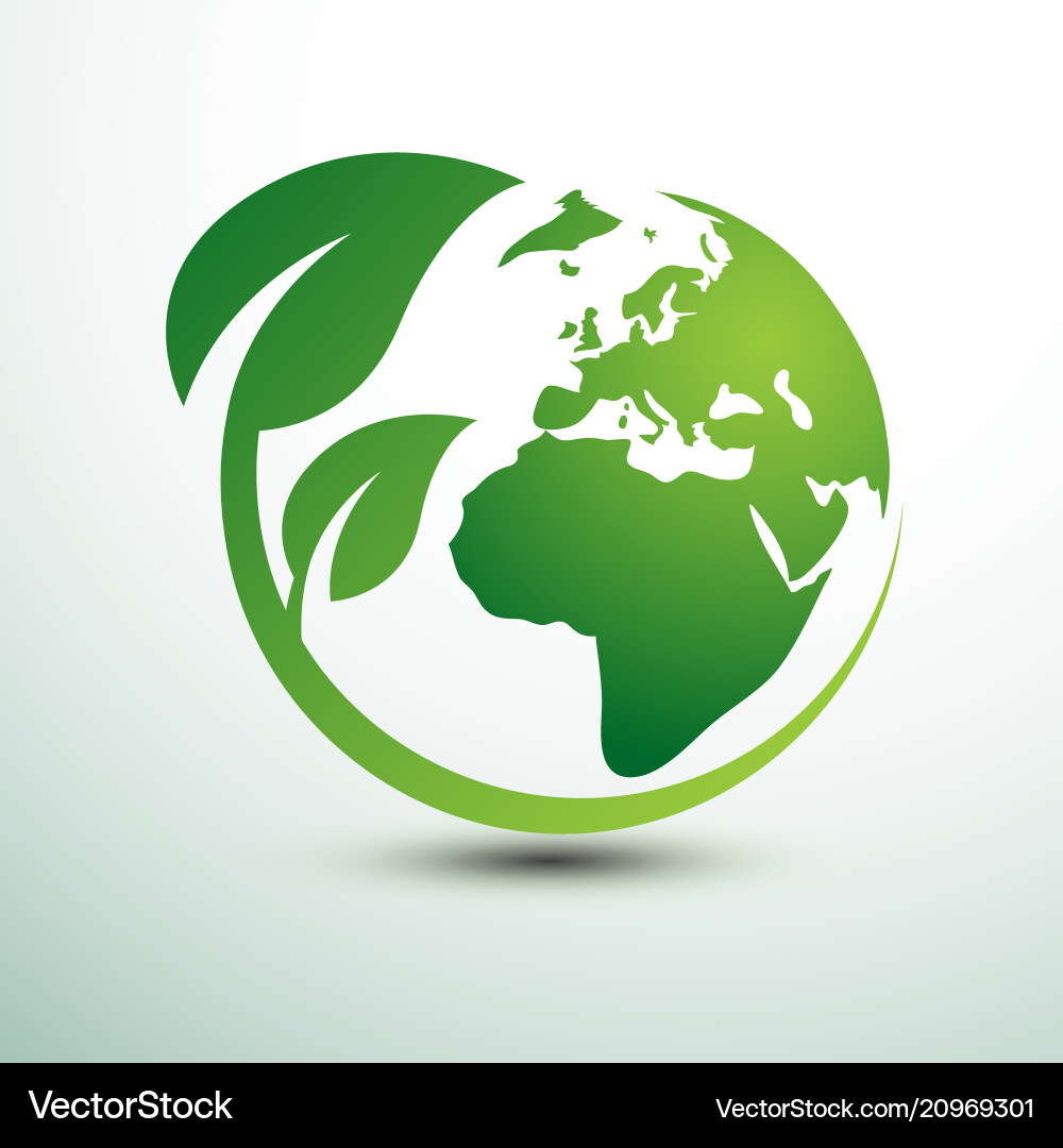 Green Planet Earth Vector Image