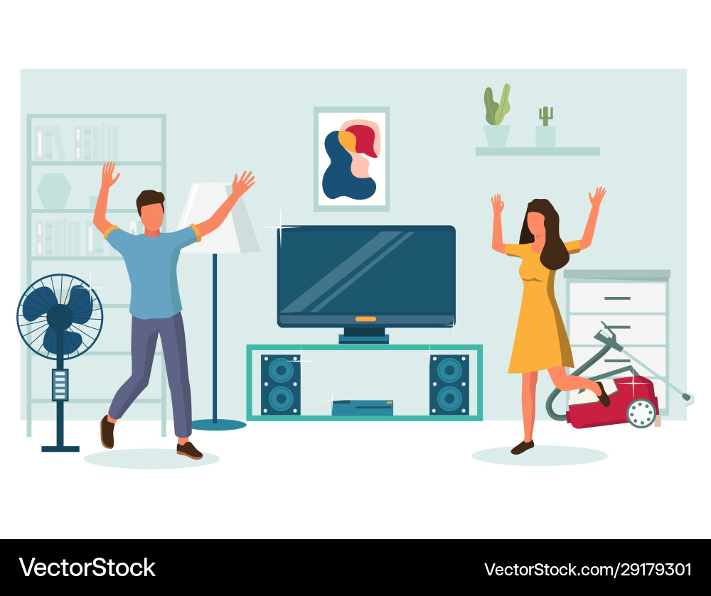 Shopping for electronics concept web vector image