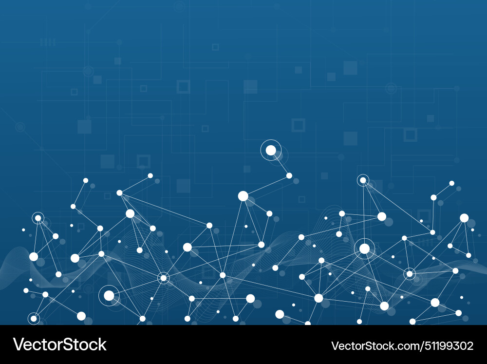 Abstract technology dot and line connection Abstract technology dot and line connection vector image