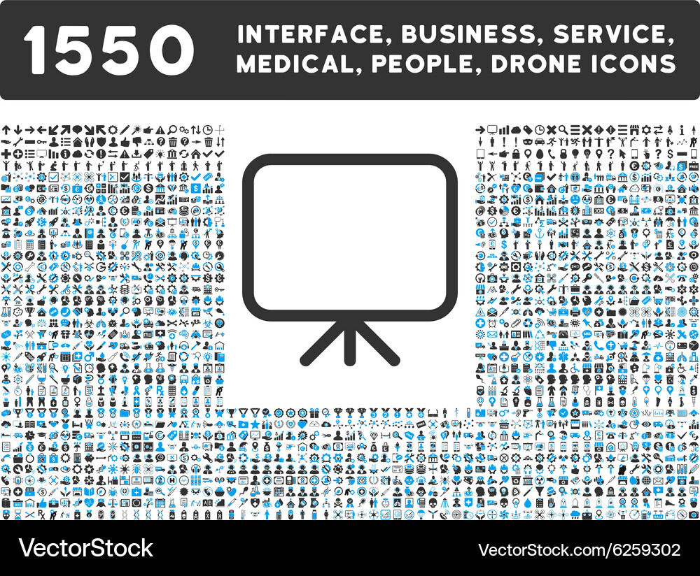 Presentation & Interface Icons Vector Image