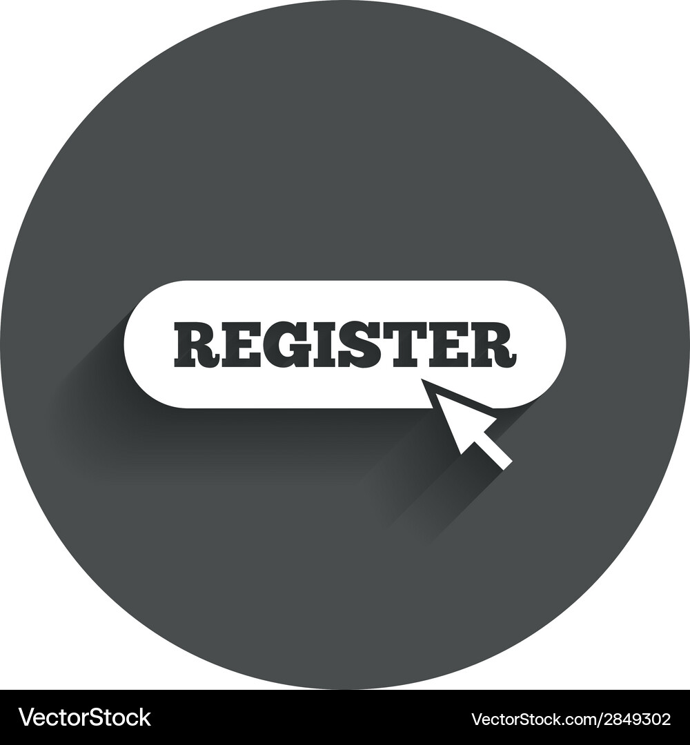 Registrieren Icon - Pointer Cursor Vektorbild