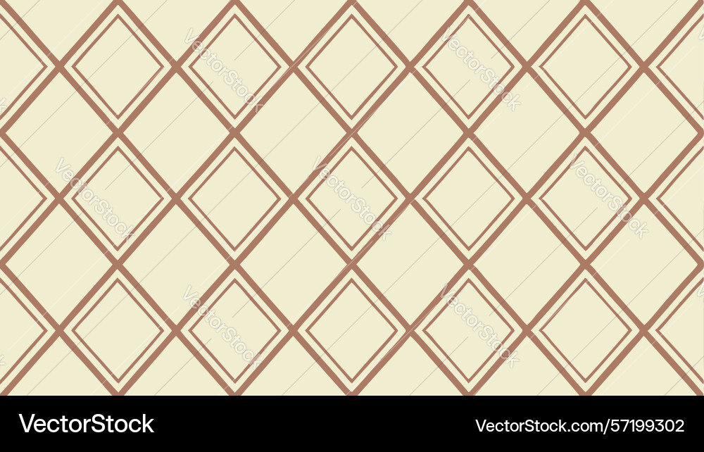 Simple diamond grid seamless pattern background vector image