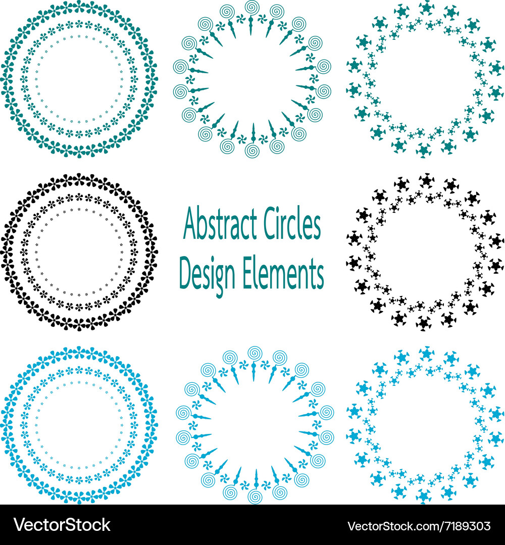 Circle design element Vector Image