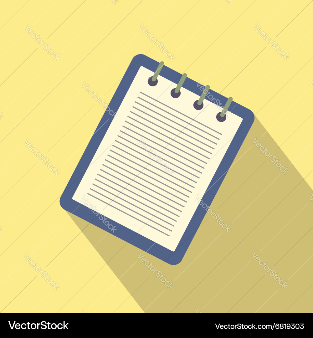 Notebook with a spring icon Vector Image