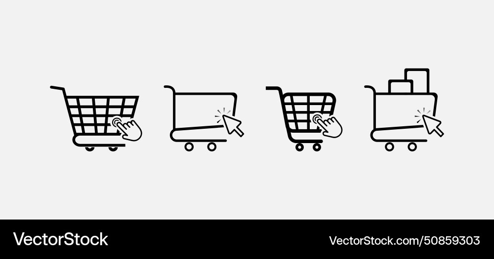 Shopping cart icon Vector Image