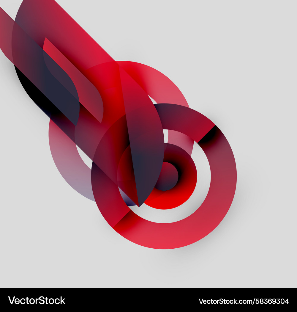 Abstract Red Swirls & Motion Vector Image