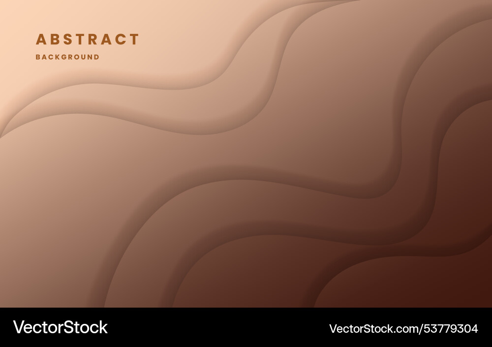 Brown to dark gradient backgrounds dynamic wavy Brown to dark gradient backgrounds dynamic wavy vector image