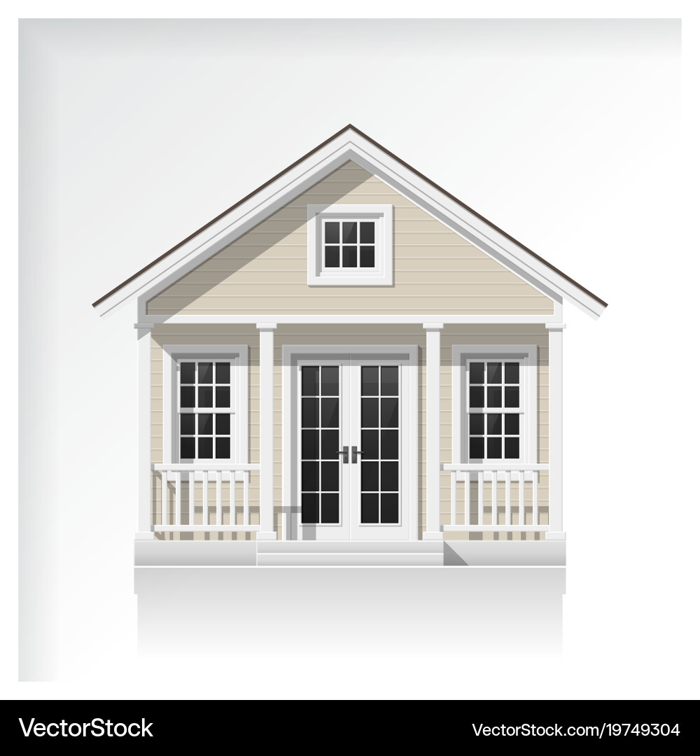 Elements of architecture with a small house icon Vector Image