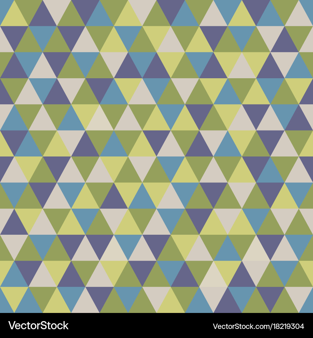 Triangle pattern with retro and fashion concept vector image