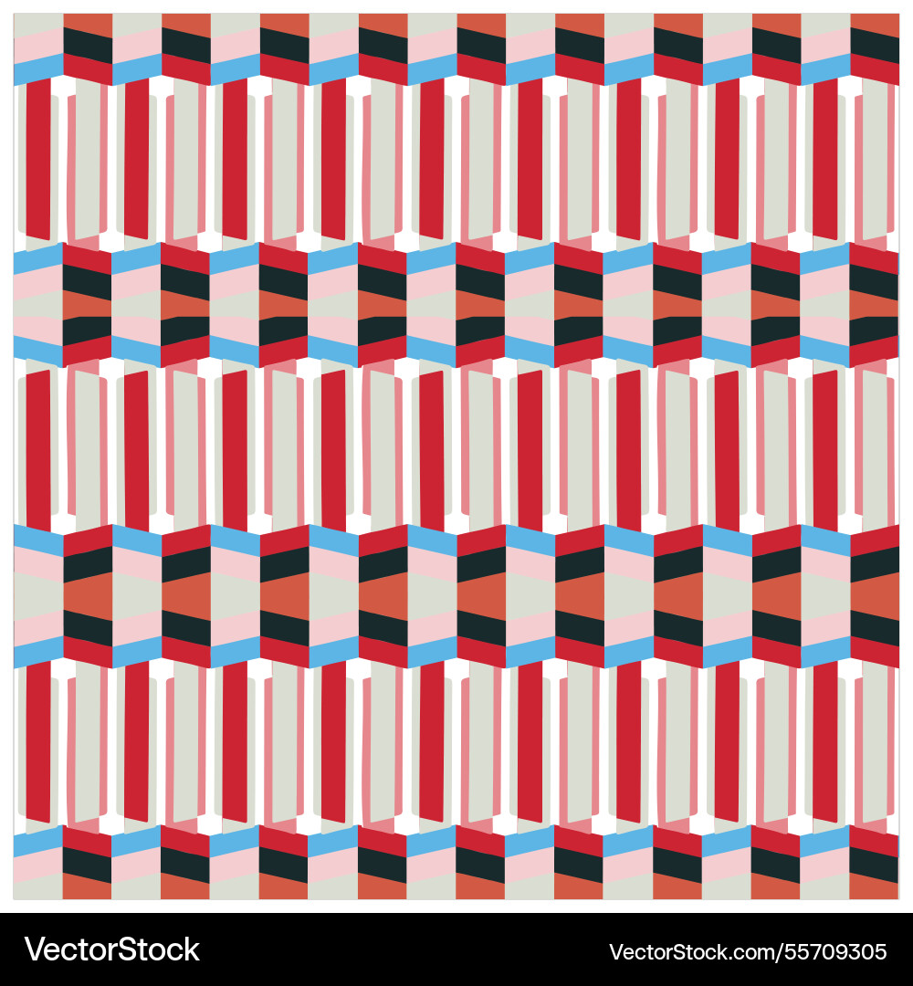 Zigzag lines abstract geometric seamless pattern Vector Image