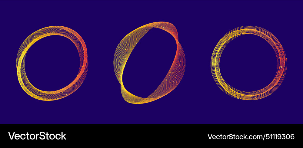 Abstract circle waving design elements Abstract circle waving design elements vector image