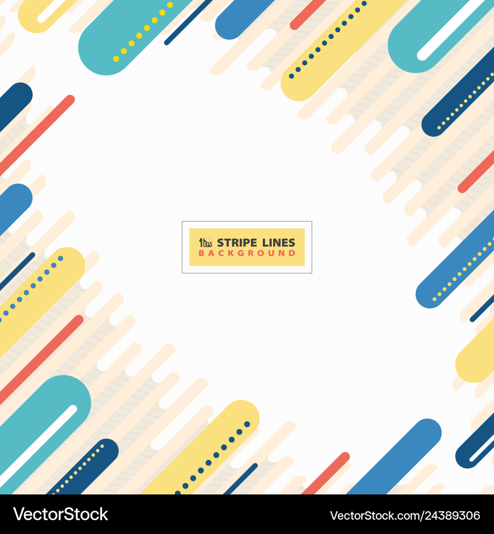 Abstract colorful stripe lines design modern Vector Image