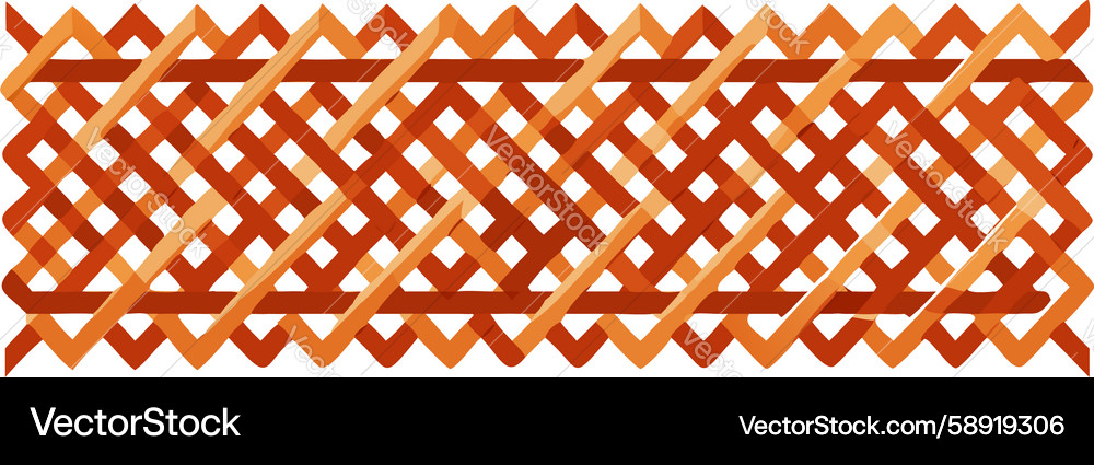 Abstract red woven pattern with zigzag Vector Image