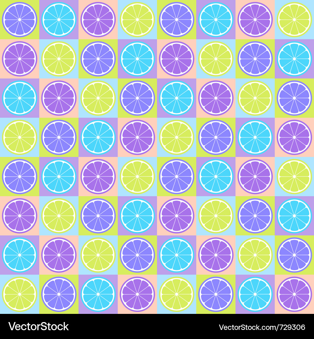 Citrus Slice Pattern vector image