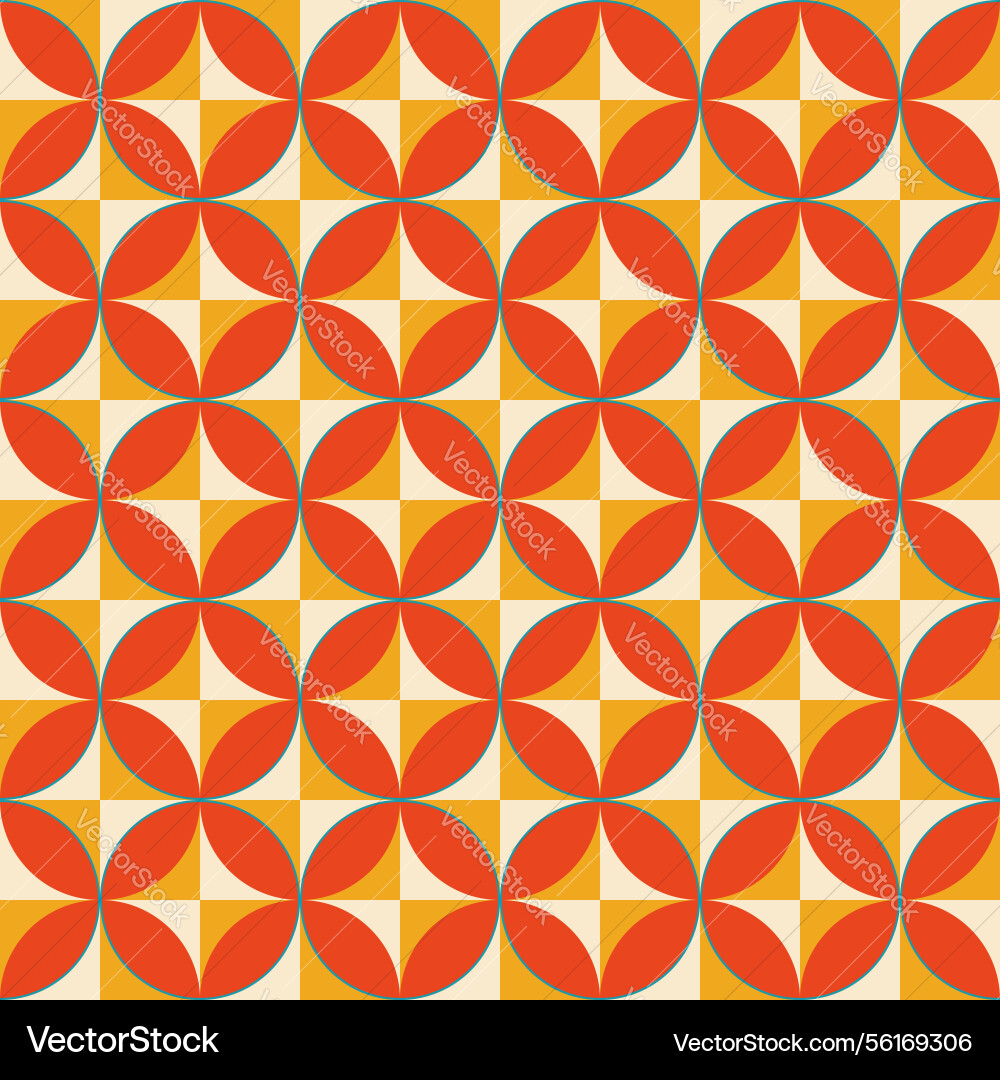 Geometric seamless pattern with interlock circle Geometric seamless pattern with interlock circle vector image