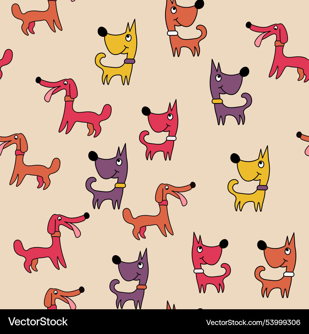 Seamless repeating childish pattern Vector Image